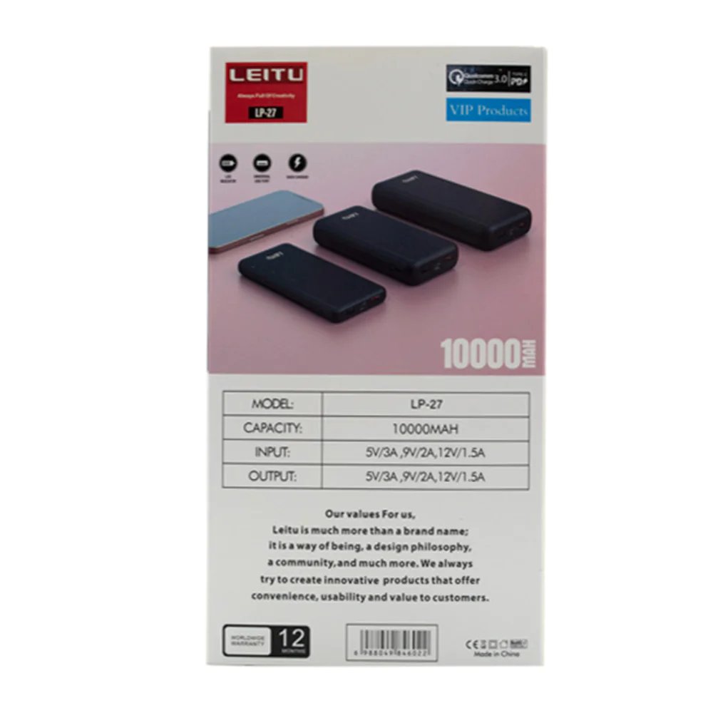 Leitu LP-27 10000mAh Power Bank