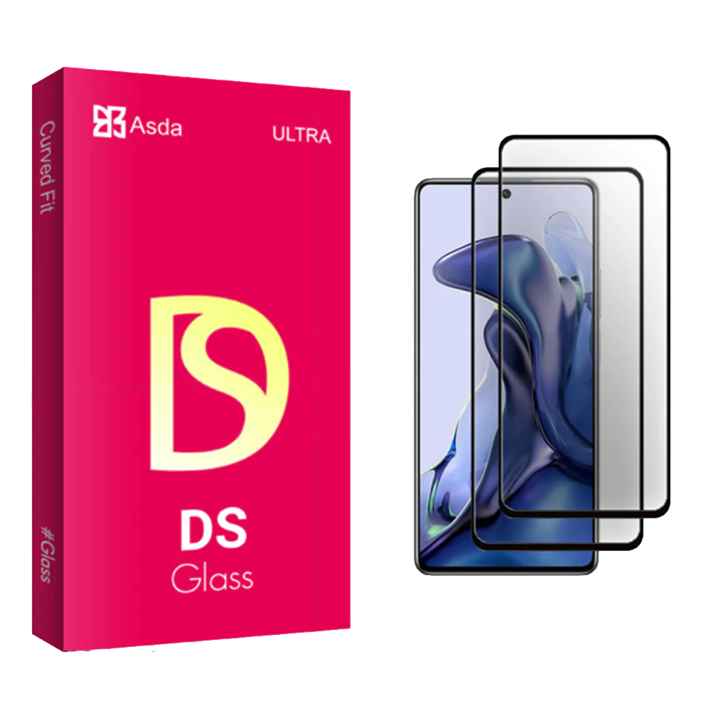 Asda DS Glass Ceramics Screen Protector For Xiaomi 11T 5G 21081111RG Pack Of 2