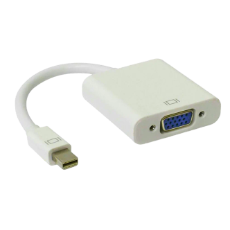 مبدل پورت مینی دیسپلی به وی جی ای Mini Display Port to VGA مبدل پورت مینی دیسپلی به وی جی ای Mini Display Port to VGA