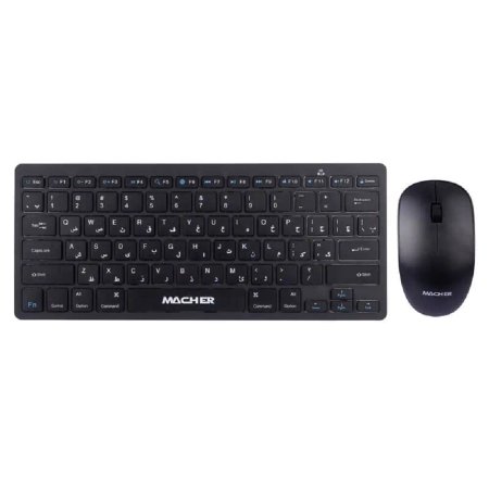 Mini Wireless Mouse Keyboard Macher MR-414 Black