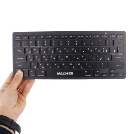 Mini Wireless Mouse Keyboard Macher MR-414 Black