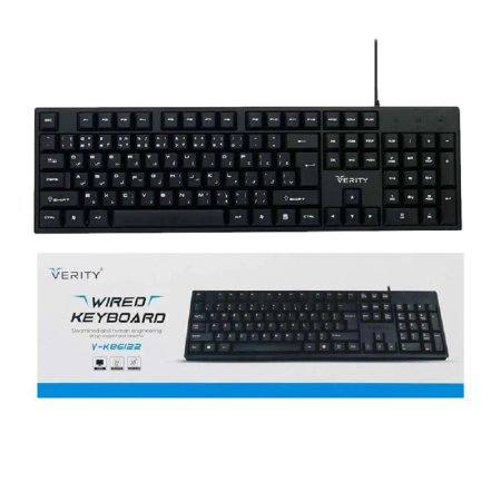 Keyboard Verity V-KB6122 Black