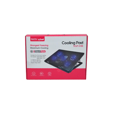 TSCO TCLP 3105 5-Fan Laptop CoolPad 