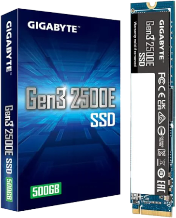 Gigabyte Gen3 2500E 2280 NVMe 500GB M.2 SSD