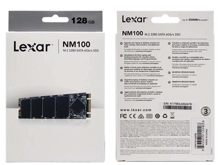 Lexar NM100 M.2 SATA 128GB Internal SSD