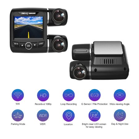 Nextbase D335 Dual DVR Dashboard Rear Camera for Car