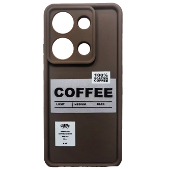 کاور فشن کیس مدل TPU Coffee محافظ لنز دار مناسب برای گوشی Note 13 Pro