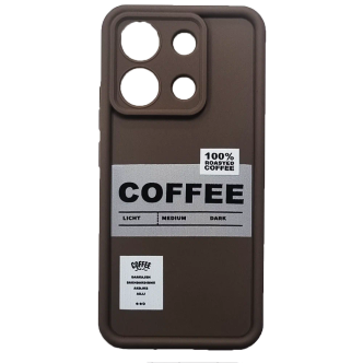 کاور فشن کیس مدل TPU Coffee محافظ لنز دار مناسب برای گوشی Note 13 4G