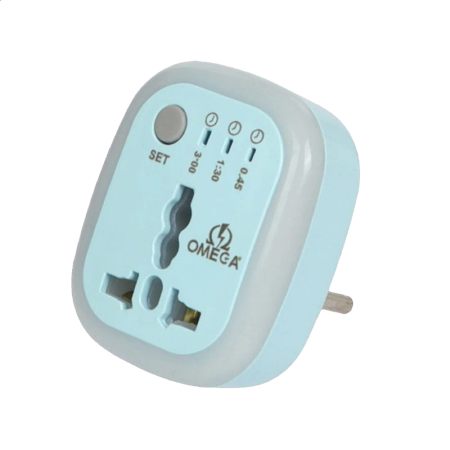 Omega M100 3Prong to 2Prong Adapter Plug Converter