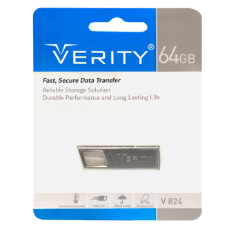 فلش مموری وریتی مدل V824 USB3.0 ظرفیت 64 گیگابایت