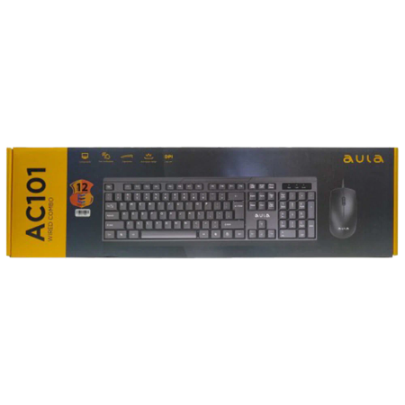 Aula AC101 Wired Keyboard and Mouse Combo