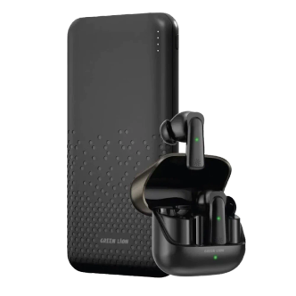 هندزفری بلوتوث و پاوربانک 10000 میلی آمپر ساعت گرین لاین مدل Rome Powerbank And TWS Earbuds هندزفری بلوتوث و پاوربانک 10000 میلی آمپر ساعت گرین لاین مدل Rome Powerbank And TWS Earbuds