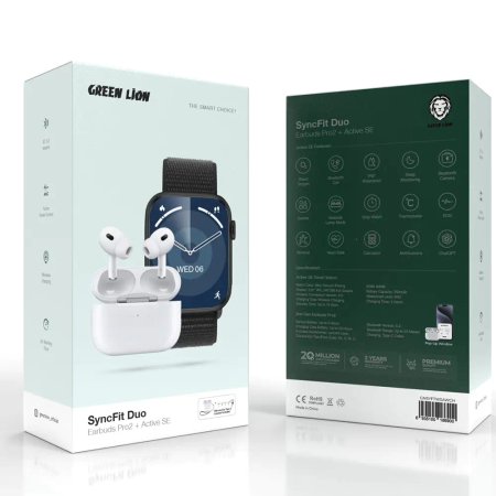Smart Watch Green Lion SyncFit DUO (Active SE + Earbuds Pro 2)