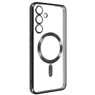 قاب شفاف دور رنگی همراه مگ سیف و محافظ لنز Galaxy S23 FE قاب شفاف دور رنگی همراه مگ سیف و محافظ لنز Galaxy S23 FE