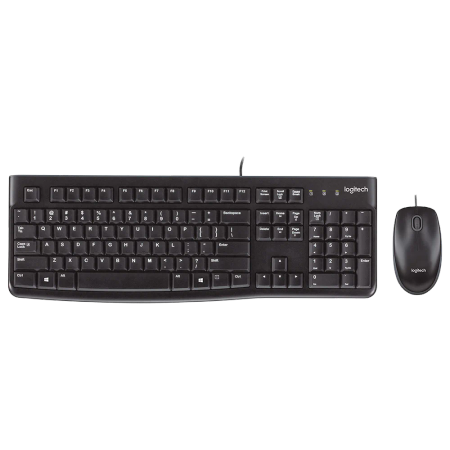 Logitech MK120 Wired Keyboard and Mouse With Persian Letters