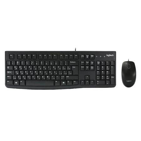 Logitech MK120 Wired Keyboard and Mouse With Persian Letters