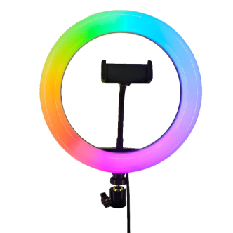 رینگ لایت مدل MJ36-RGB به همراه سه پایه