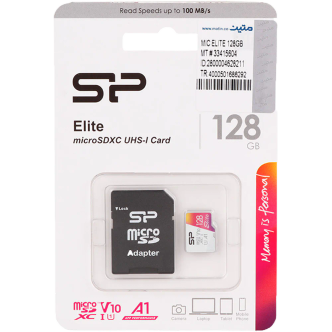کارت حافظه microSDXC سیلیکون پاور مدل ELITE ظرفیت 128 گیگابایت