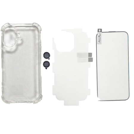 iPhone 16 cover, brand ATB, model SILVER PACK + (full protective pack)