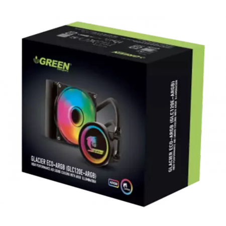 GREEN GLACIER 120 ECO-ARGB Liquid Cooler Cpu Fan