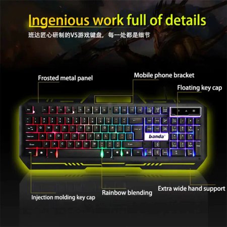 Keyboard gaming banda km-77