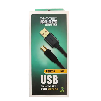 کابل پرینتر K-net Plus شیلددار طول 5 متر کابل پرینتر K-net Plus شیلددار طول 5 متر