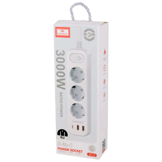 چندراهی برق هوشمند ارلدام ES-SC13 طول 2 متر دارای شارژر USB و Type-C چندراهی برق هوشمند ارلدام ES-SC13 طول 2 متر دارای شارژر USB و Type-C