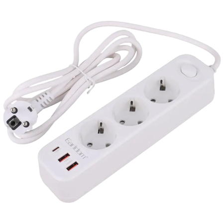 Earldom ES-SC13 Power Strip 2M with USB AND Type-C