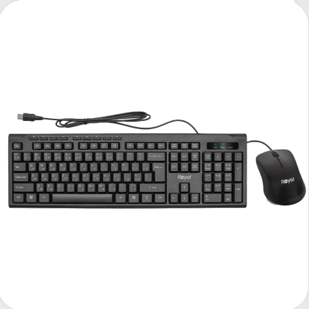 Royal RKM-720 Wired Keyboard And Mouse