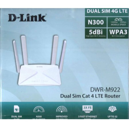 D-LINK DWR-M922 NEW 4G LTE DUAL SIM