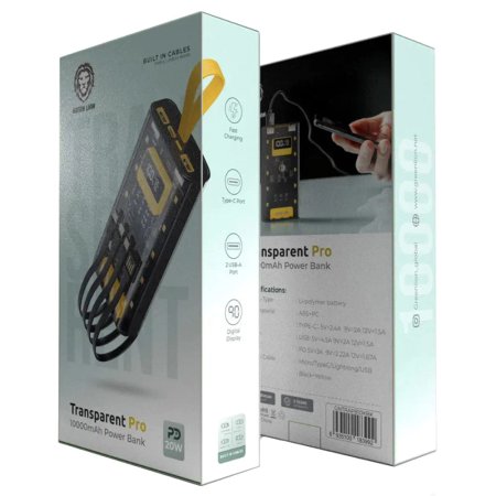 Green Lion Transparent Pro 10000mAh Power Bank