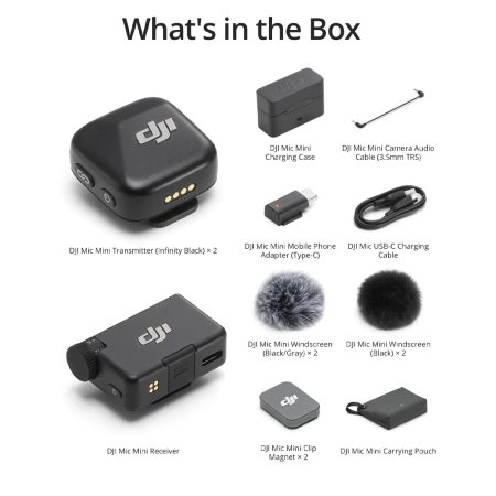 DJI Mic Mini Dual User Lavalier Microphone