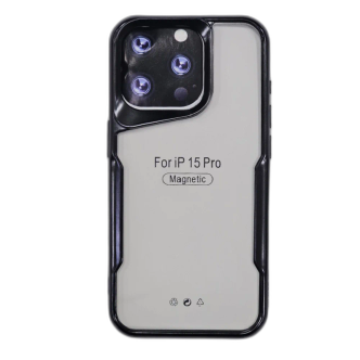 کاور مدل ژله ای شفاف دور تیتانیوم مناسب برای گوشی موبایل آیفون iPhone 15 Pro کاور مدل ژله ای شفاف دور تیتانیوم مناسب برای گوشی موبایل آیفون iPhone 15 Pro