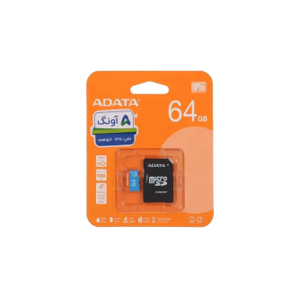 مموری کارت میکرو اس دی ای دیتا ADATA Premier AP V10 U1 A1 100MB/s 64GB مموری کارت میکرو اس دی ای دیتا ADATA Premier AP V10 U1 A1 100MB/s 64GB