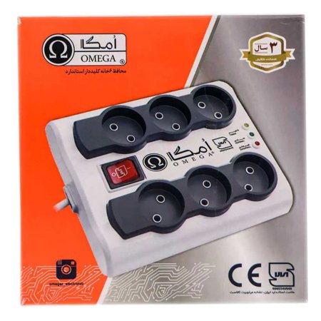 Omega P6000 3m Voltage Protector 6 Port