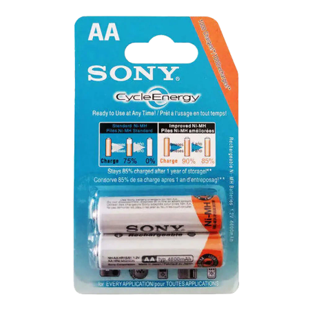 Sony NH-HR15/51 AA 4600mAh Rechargeable Batteries