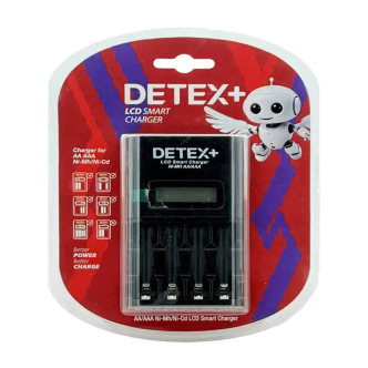 شارژر هوشمند باتری DETEX+ C04 LCD