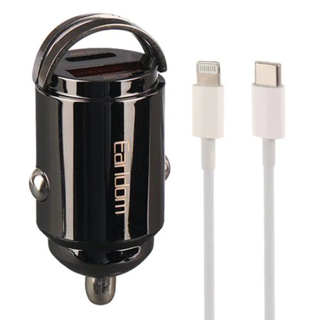 Earldom ES-CC3 QC3.0 PD 3A 20W Car Charger With Lightning Cable