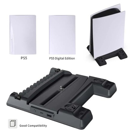 Dobe PS5 TP5-0593 Charging Stand With Cooling Fan and Discs Slot