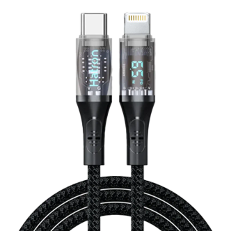 کابل تبدیل USB-C به لایتنیگ هترون مدل HC612DB طول 1 متر کابل تبدیل USB-C به لایتنیگ هترون مدل HC612DB طول 1 متر