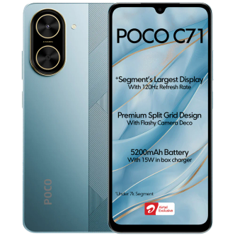 گوشی موبایل شیائومی مدل Poco C71 ظرفیت 64 گیگابایت و رم 3 گیگابایت گوشی موبایل شیائومی مدل Poco C71 ظرفیت 64 گیگابایت و رم 3 گیگابایت