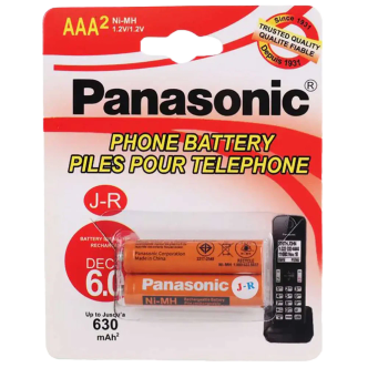 باتری دوتایی نیم قلمی شارژی پاناسونیک NI-MH J-R ظرفیت 630mAh