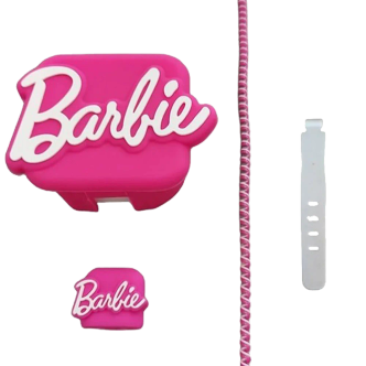 کاور شارژر دیواری 25 وات مدل Barbie به همراه محافظ کابل کاور شارژر دیواری 25 وات مدل Barbie به همراه محافظ کابل