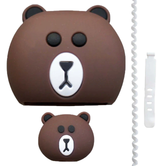 کاور شارژر دیواری 25 وات مدل Teddy-Cover به همراه محافظ کابل کاور شارژر دیواری 25 وات مدل Teddy-Cover به همراه محافظ کابل