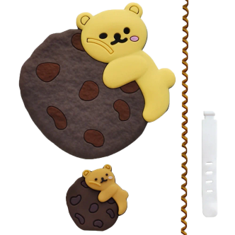کاور شارژر دیواری 20 وات مدل Cookie Bear به همراه محافظ کابل کاور شارژر دیواری 20 وات مدل Cookie Bear به همراه محافظ کابل
