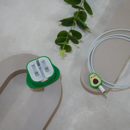 Avocado design Cover for adapter 20w With cable protector
