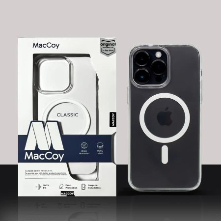 MacCoy transparent case suitable for iPhone 16 Pro