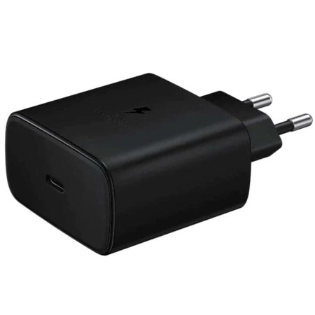 Samsung 2-pin 45W wall charger model EP-T4511 with USB-C cable