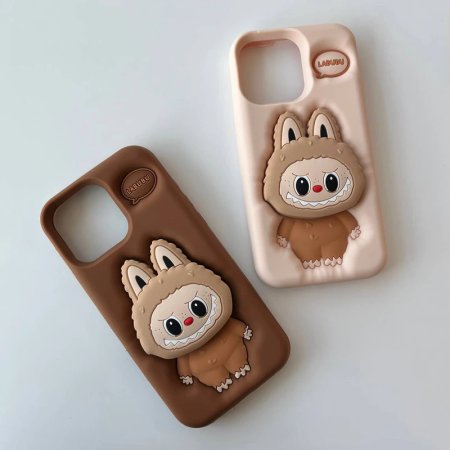 Labubu Silicone Phone Case For iPhone 16 Pro Max