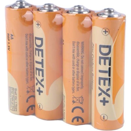 DETEX AA BATTERY R6P ZINC pcs 12